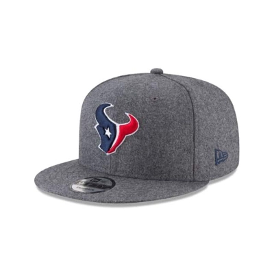 Grey Houston Texans Hat - New Era NFL Melton Wool 9FIFTY Snapback Caps USA9065137